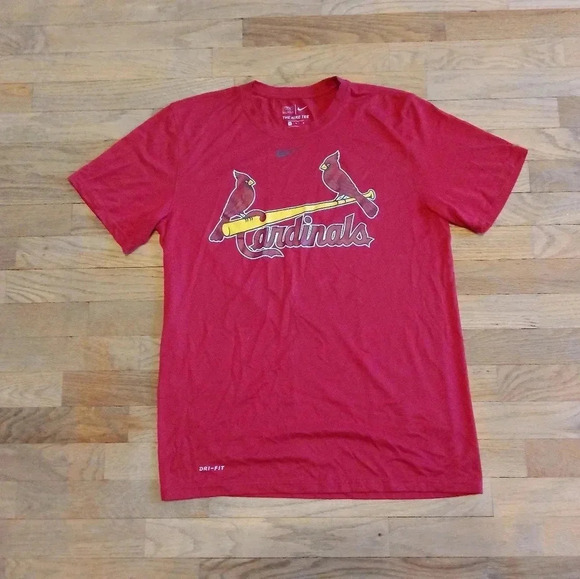 MLB The Nike Tee St Louis Cardinals Dri-Fit T-Shirt Men's Medium - Picture 1 of 9